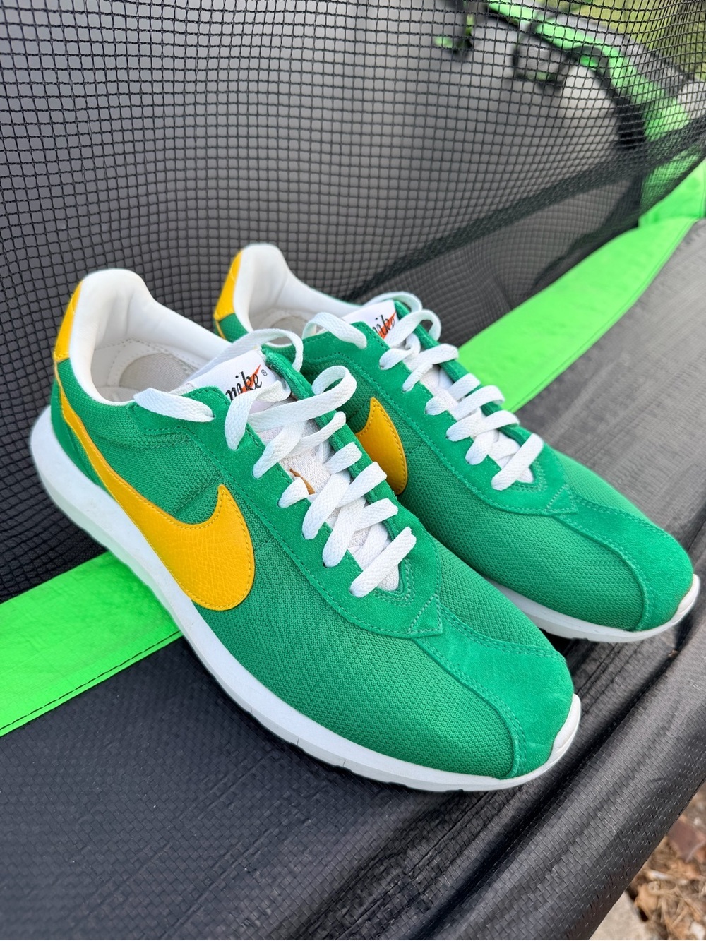 Nike Roshe Run LD-1000 Cortez Yellow QS Sz 7 Vntg Waffle 802022-371 OREGON DUCKS